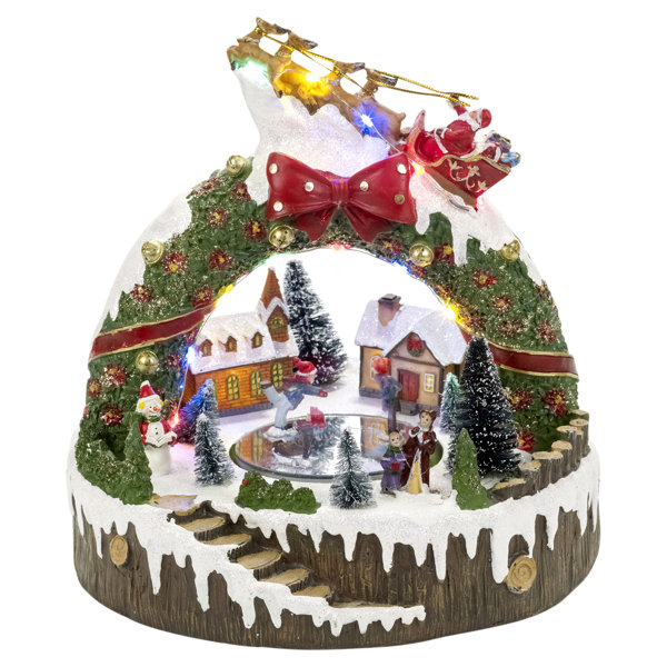 The Seasonal Aisle Christmas Light Up Scene with Movement Wayfair.co.uk